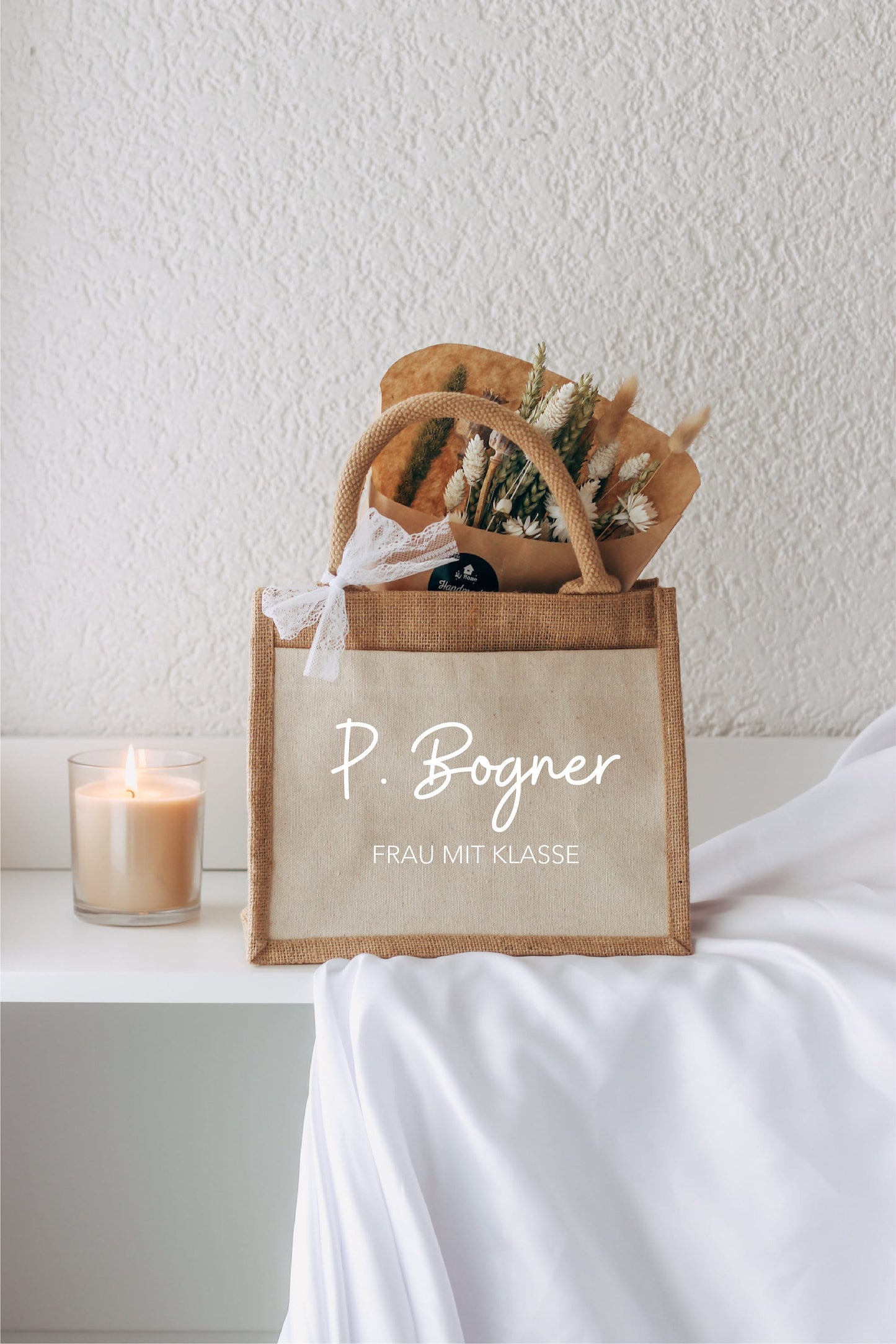 Geschenk Lehrerin - Abschiedsgeschenk, personalisierte Tasche - Frau mit Klasse