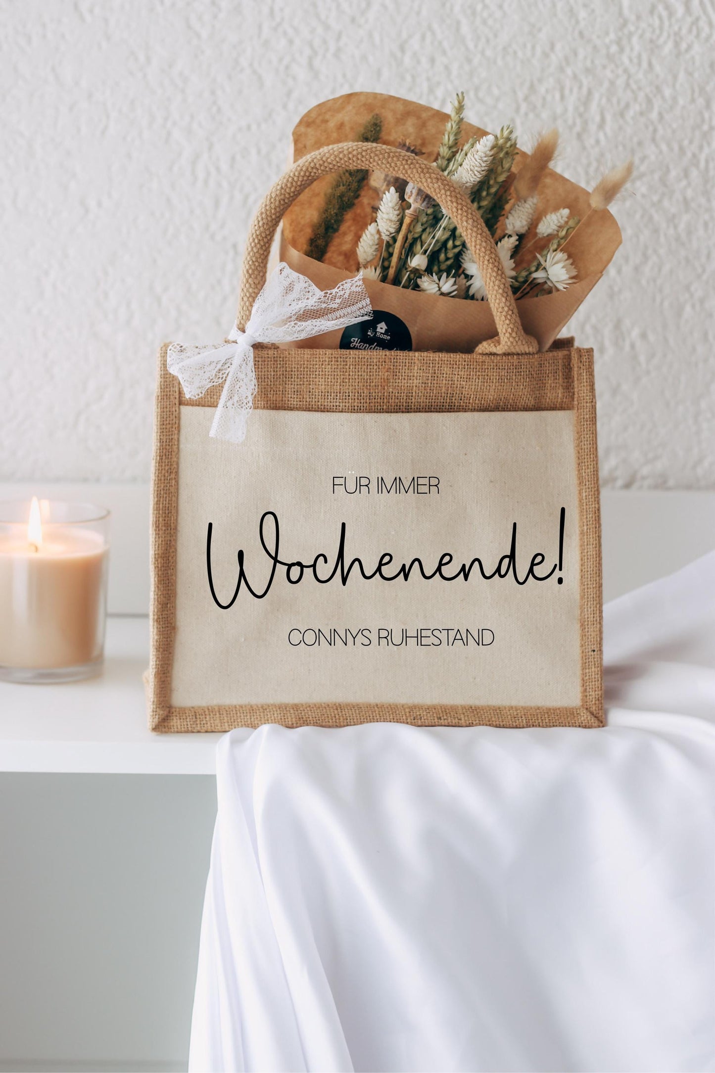Rente Geschenk - Abschiedsgeschenk Kollegin - Team Geschenk - Ruhestand - personalisierte Tasche mit Namen