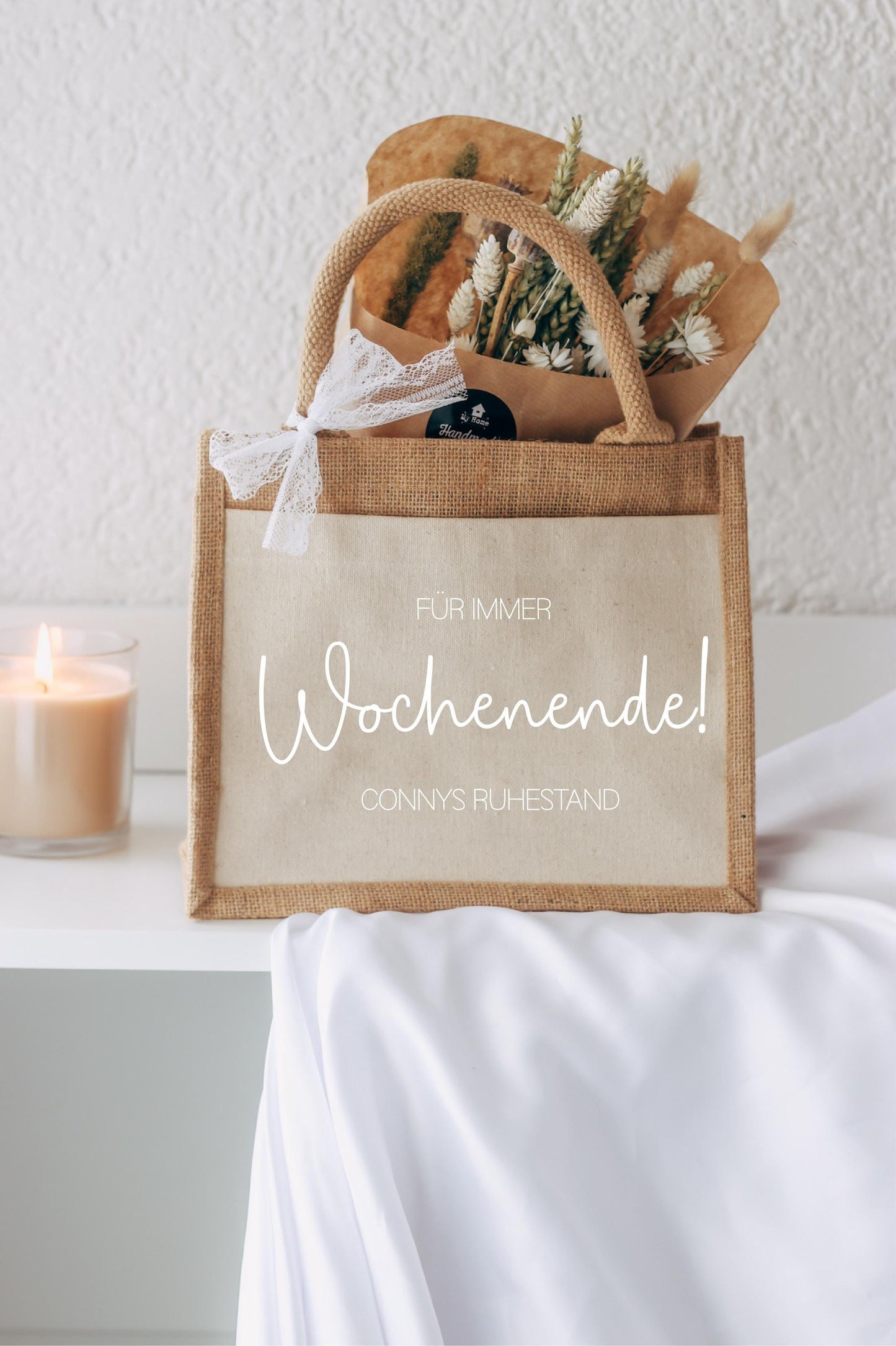 Rente Geschenk - Abschiedsgeschenk Kollegin - Team Geschenk - Ruhestand - personalisierte Tasche mit Namen