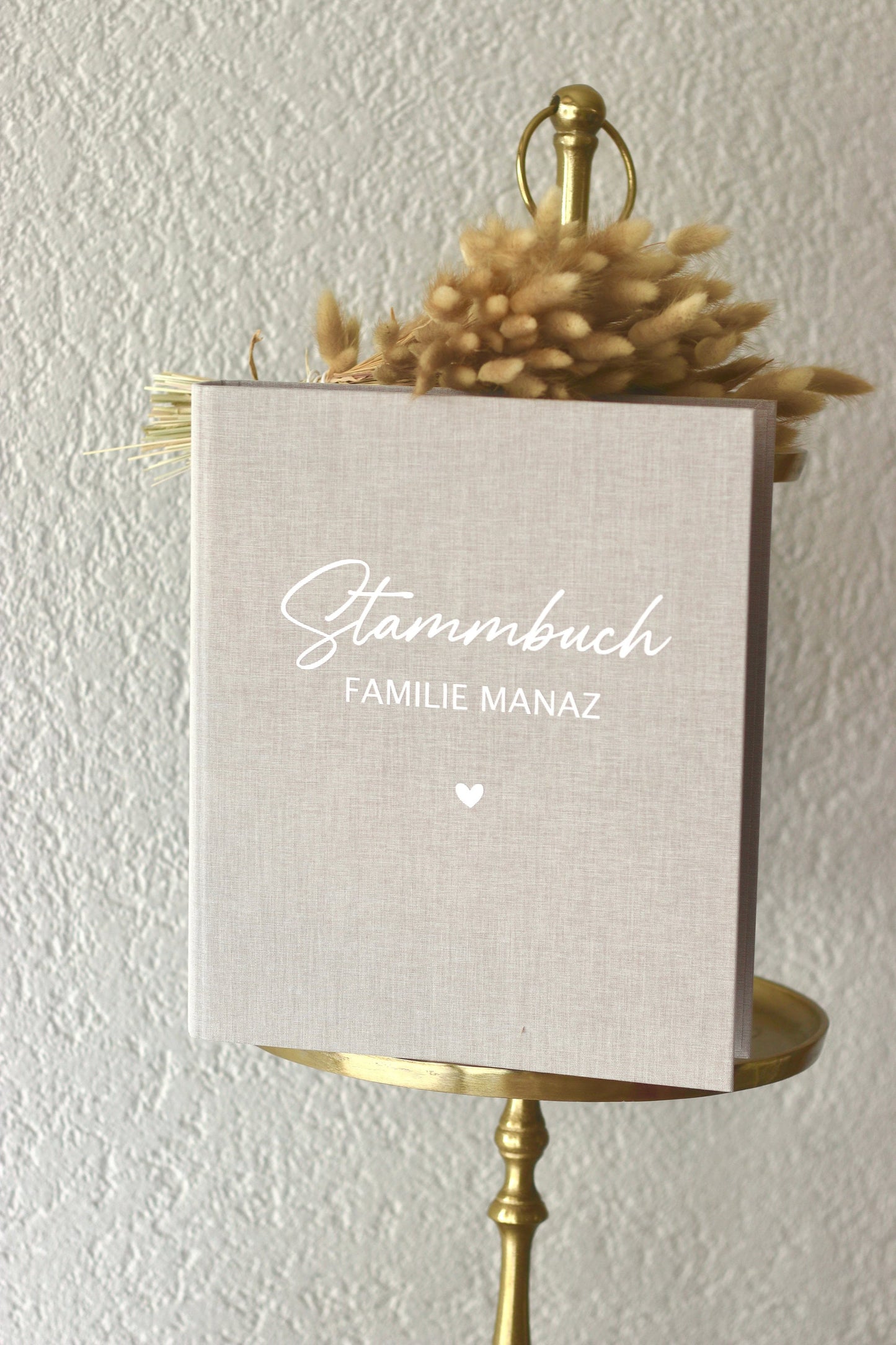 Stammbuch A4 mit Leinen cover und weißer Schrift