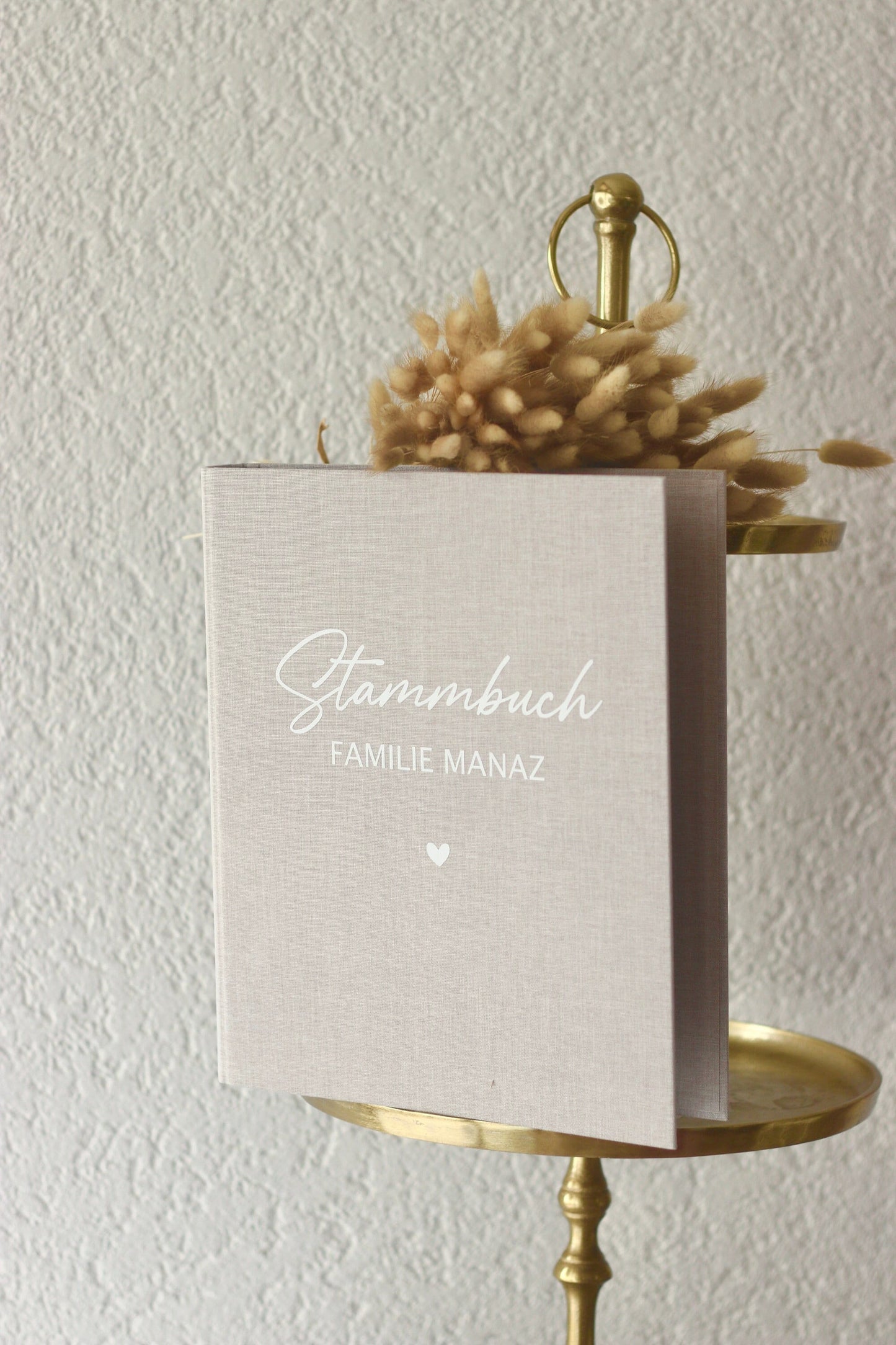 Stammbuch A4 mit Leinen cover und weißer Schrift