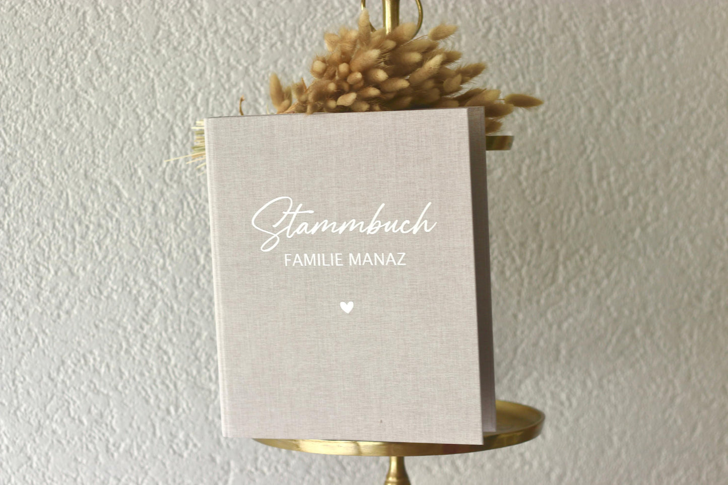 Stammbuch A4 mit Leinen cover und weißer Schrift