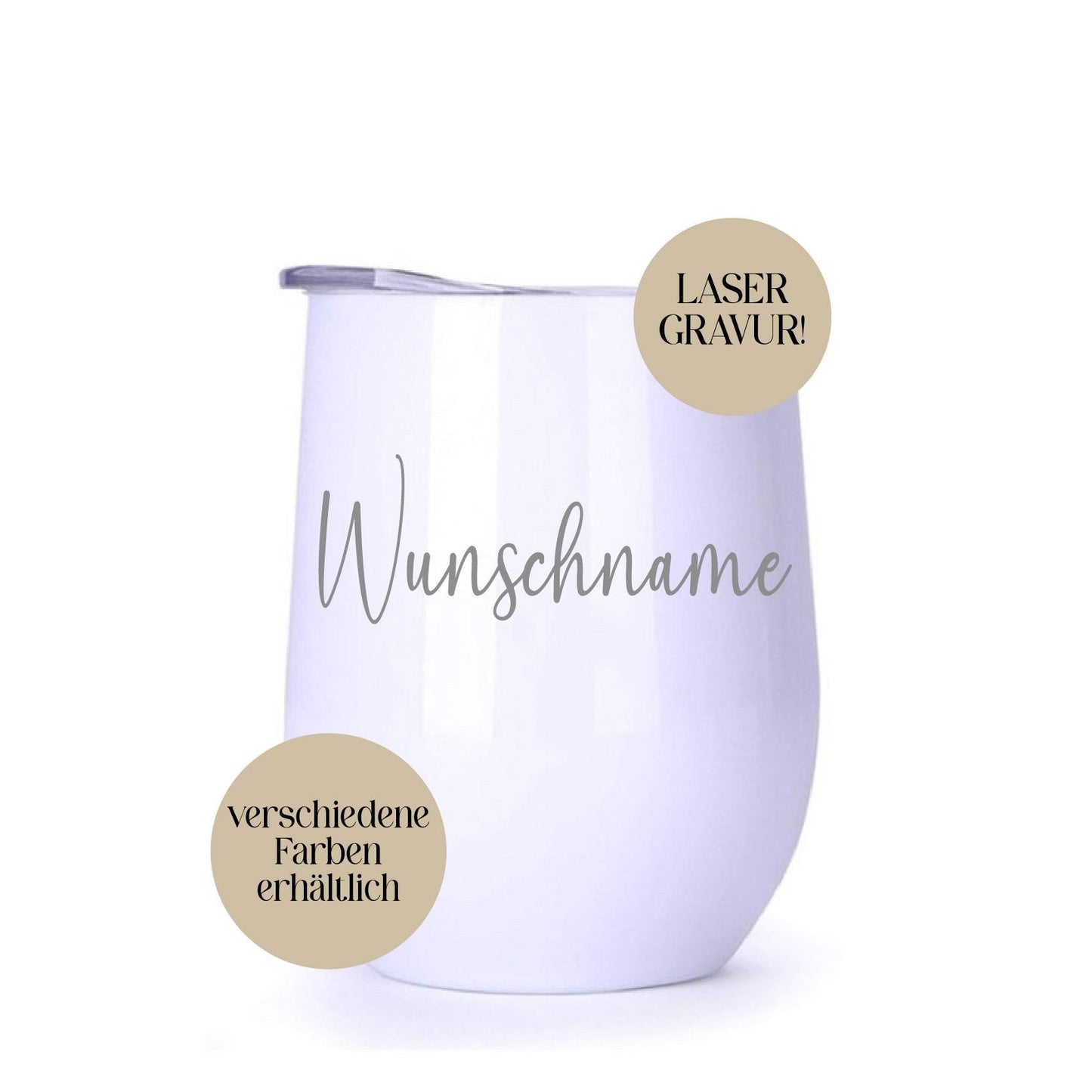 Personalisierter Thermobecher mit Wunschgravur - Geburtstagsgeschenk, personalisiertes Geschenk mit Namen