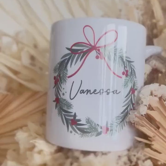 Tasse personalisiert Weihnachten - Weihnachtsgeschenk Mitarbeiter Kollegen, Wichtelgeschenk, Mama Papa Oma Opa