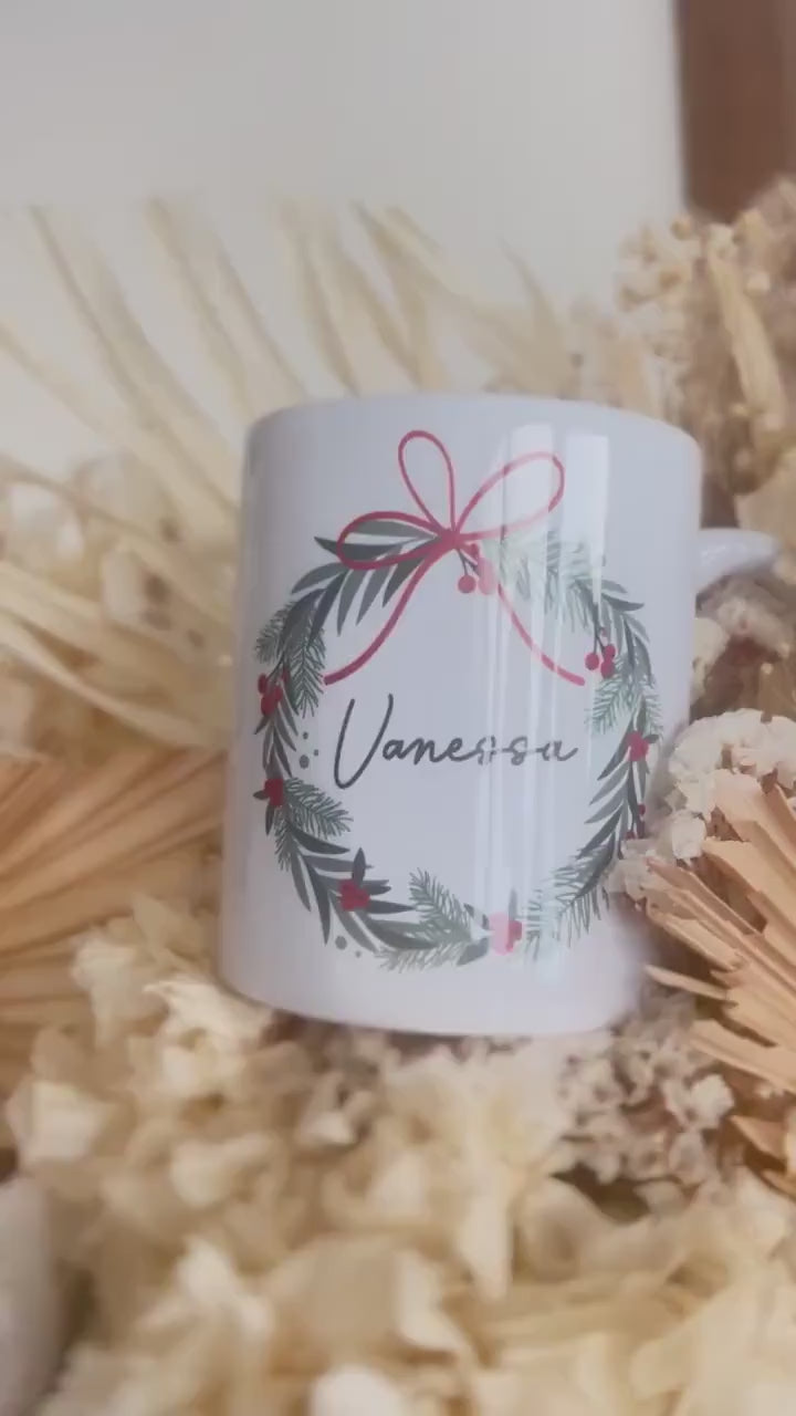 Tasse personalisiert Weihnachten - Weihnachtsgeschenk Mitarbeiter Kollegen, Wichtelgeschenk, Mama Papa Oma Opa