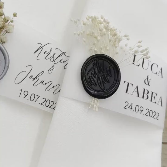 Servietten personalisiert verschiedene Blumen Schriftarten Farben Gastgeschenk Dekoration Hochzeit Taufe Geburtstag Standesamt