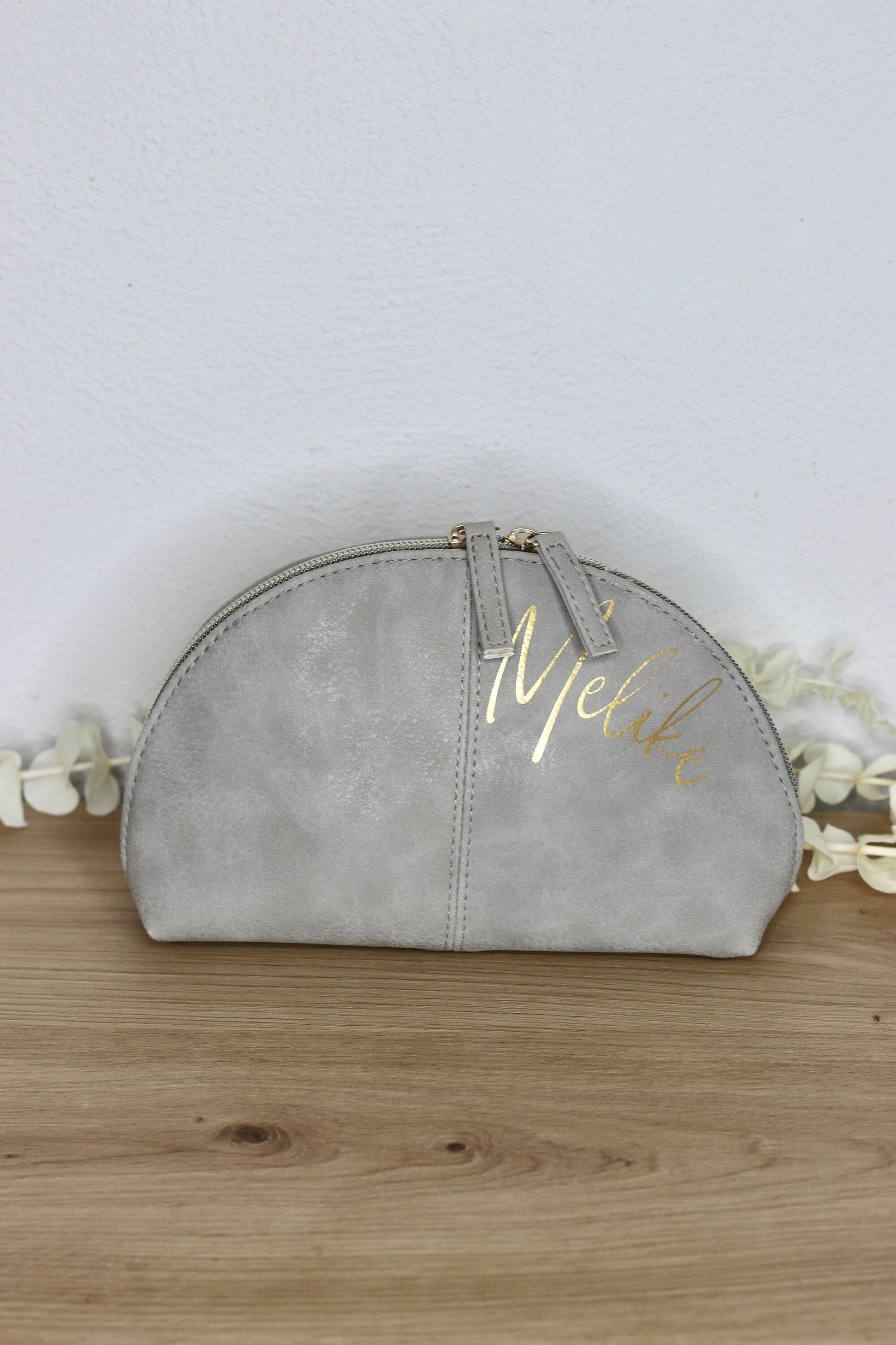 Personalisierte Kosmetiktasche mit Namen - make-up Tasche Geschenk Frau Mama Schwester - Trauzeugin Brautjungfer