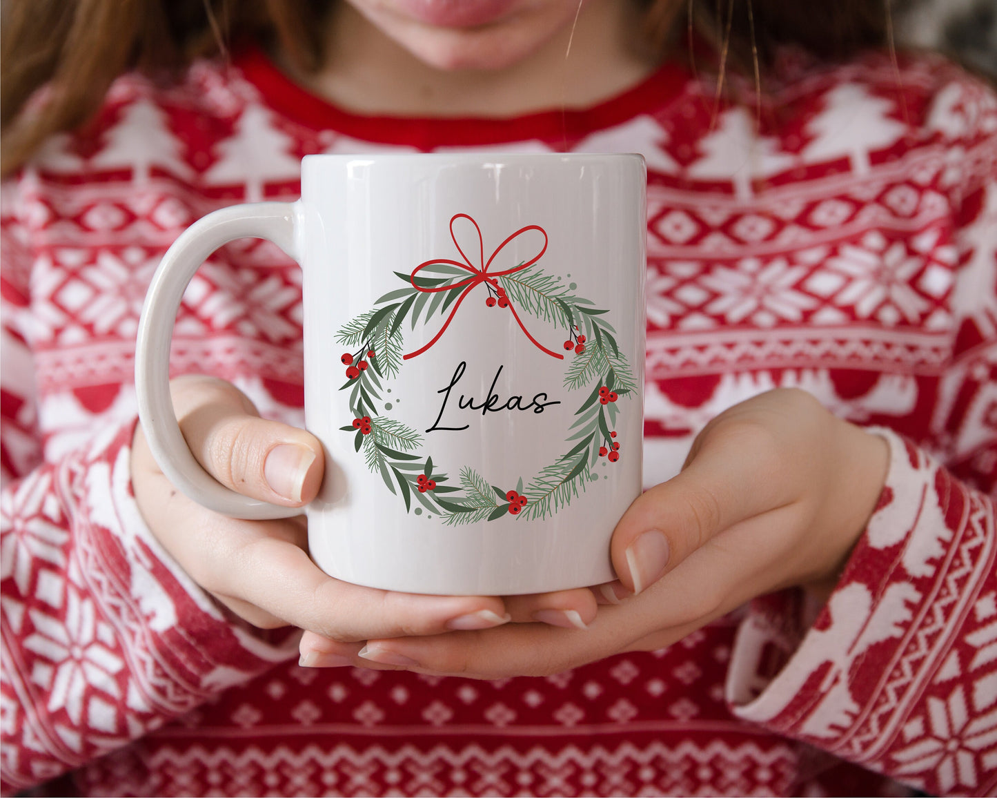 Tasse personalisiert Weihnachten - Weihnachtsgeschenk Mitarbeiter Kollegen, Wichtelgeschenk, Mama Papa Oma Opa