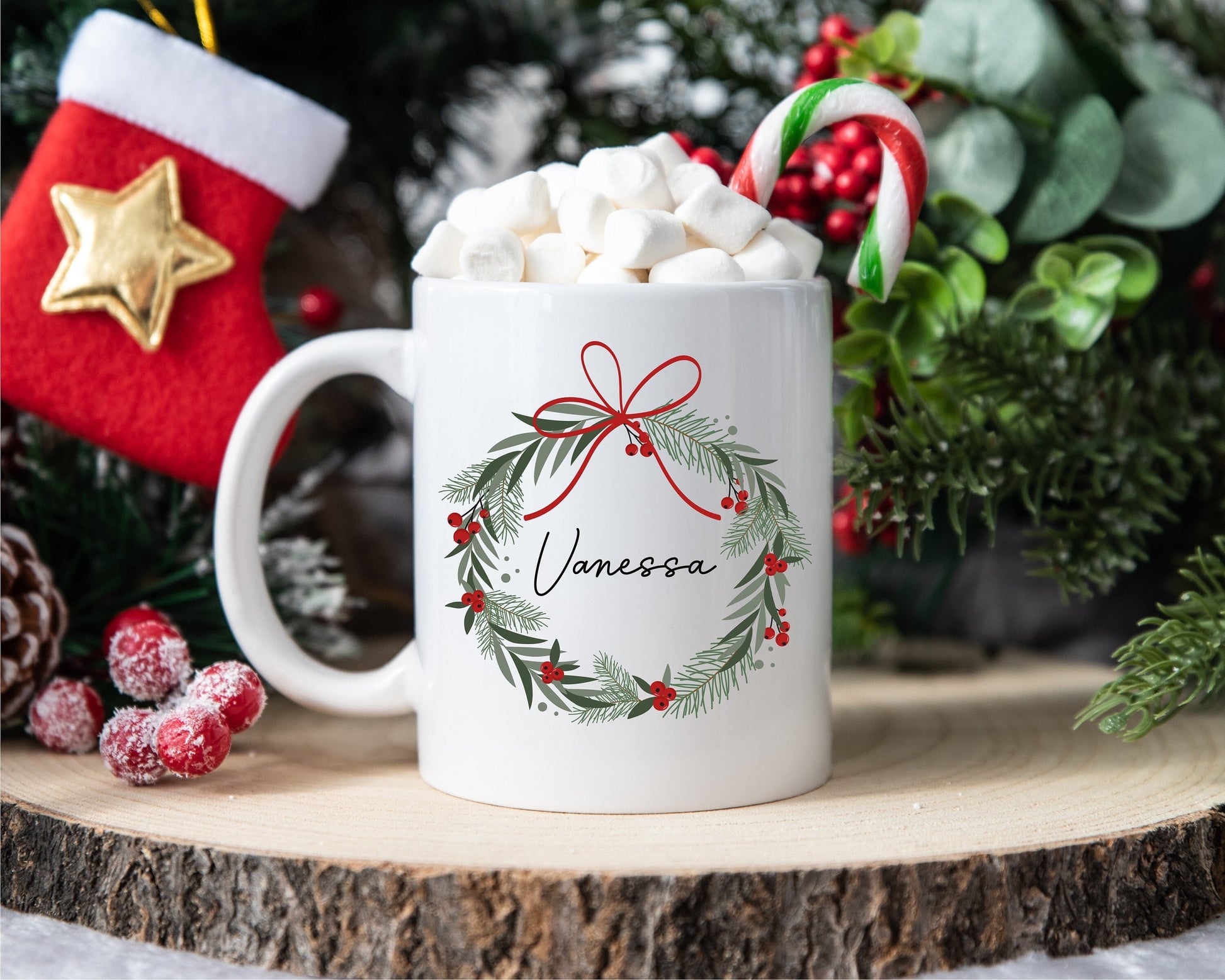 Tasse personalisiert Weihnachten - Weihnachtsgeschenk Mitarbeiter Kollegen, Wichtelgeschenk, Mama Papa Oma Opa