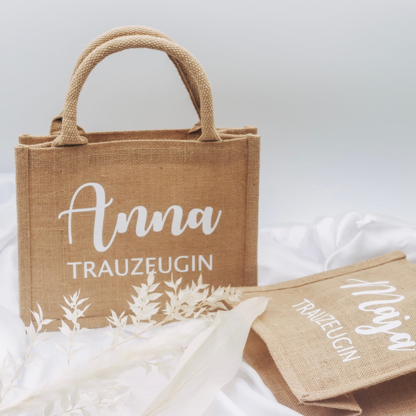 Kleine Jutetasche Geschenk- Trauzeugin fragen - Brautjungfer Beste Freundin Juteshopper - Geschenktasche - Geschenke für Frauen