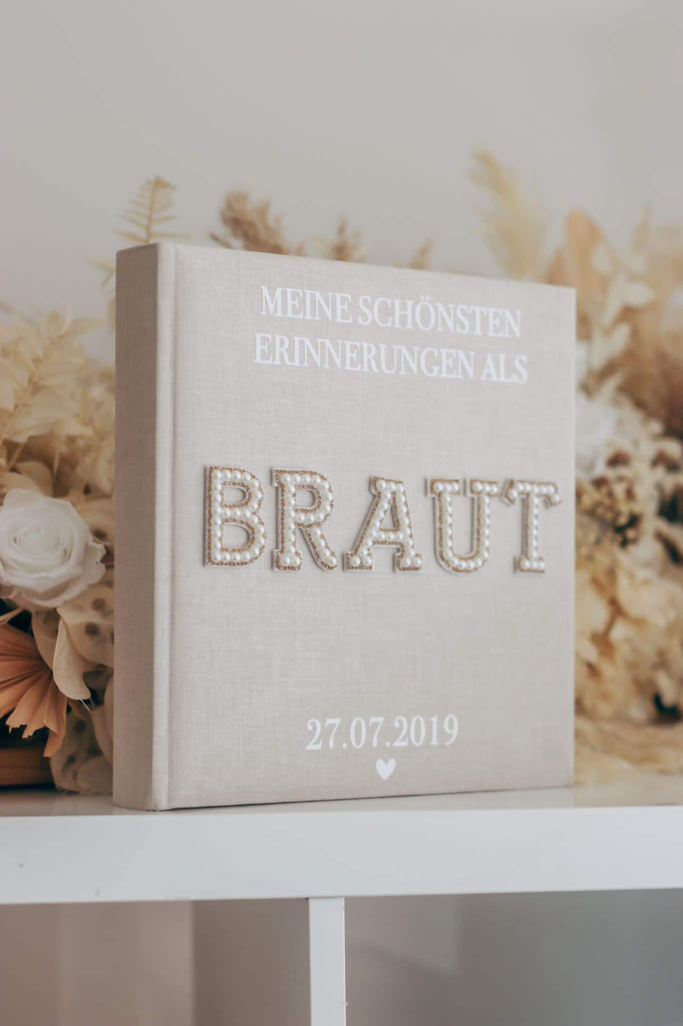 Braut Erinnerungsalbum / Fotoalbum - Hochzeit personalisiert - "Meine schönsten Erinnerungen als Braut"