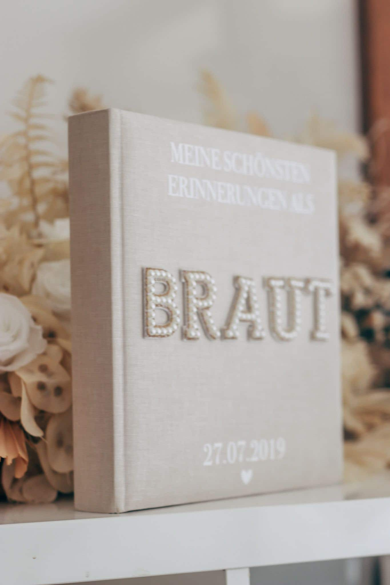 Braut Erinnerungsalbum / Fotoalbum - Hochzeit personalisiert - "Meine schönsten Erinnerungen als Braut"