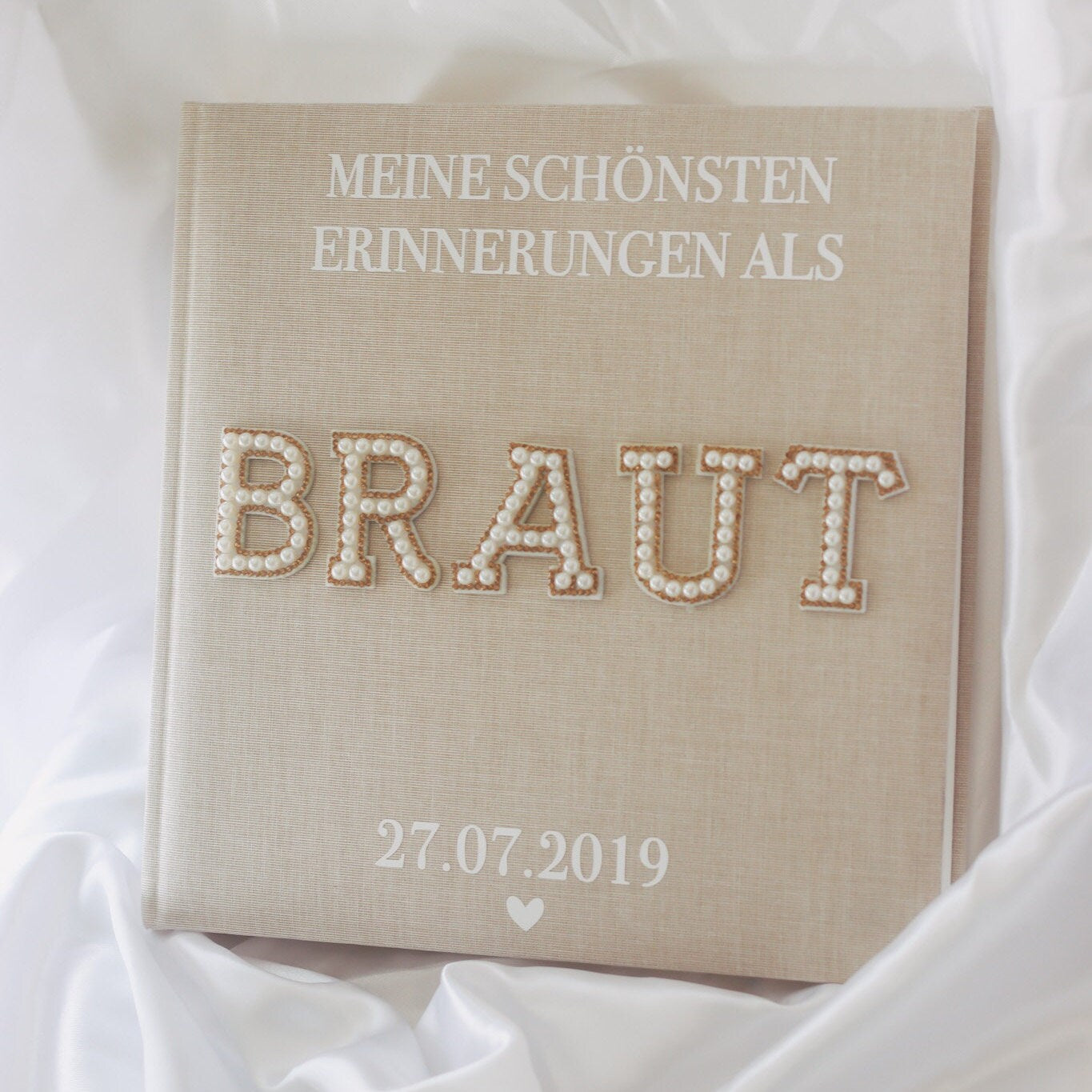 Braut Erinnerungsalbum / Fotoalbum - Hochzeit personalisiert - "Meine schönsten Erinnerungen als Braut"