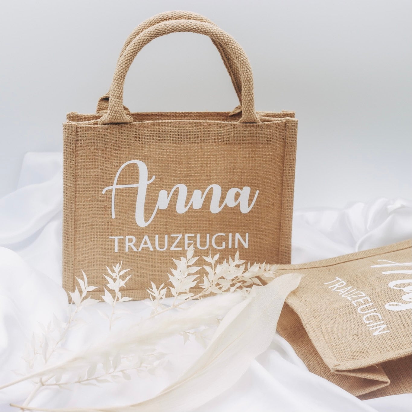 Kleine Jutetasche Geschenk- Trauzeugin fragen - Brautjungfer Beste Freundin Juteshopper - Geschenktasche - Geschenke für Frauen