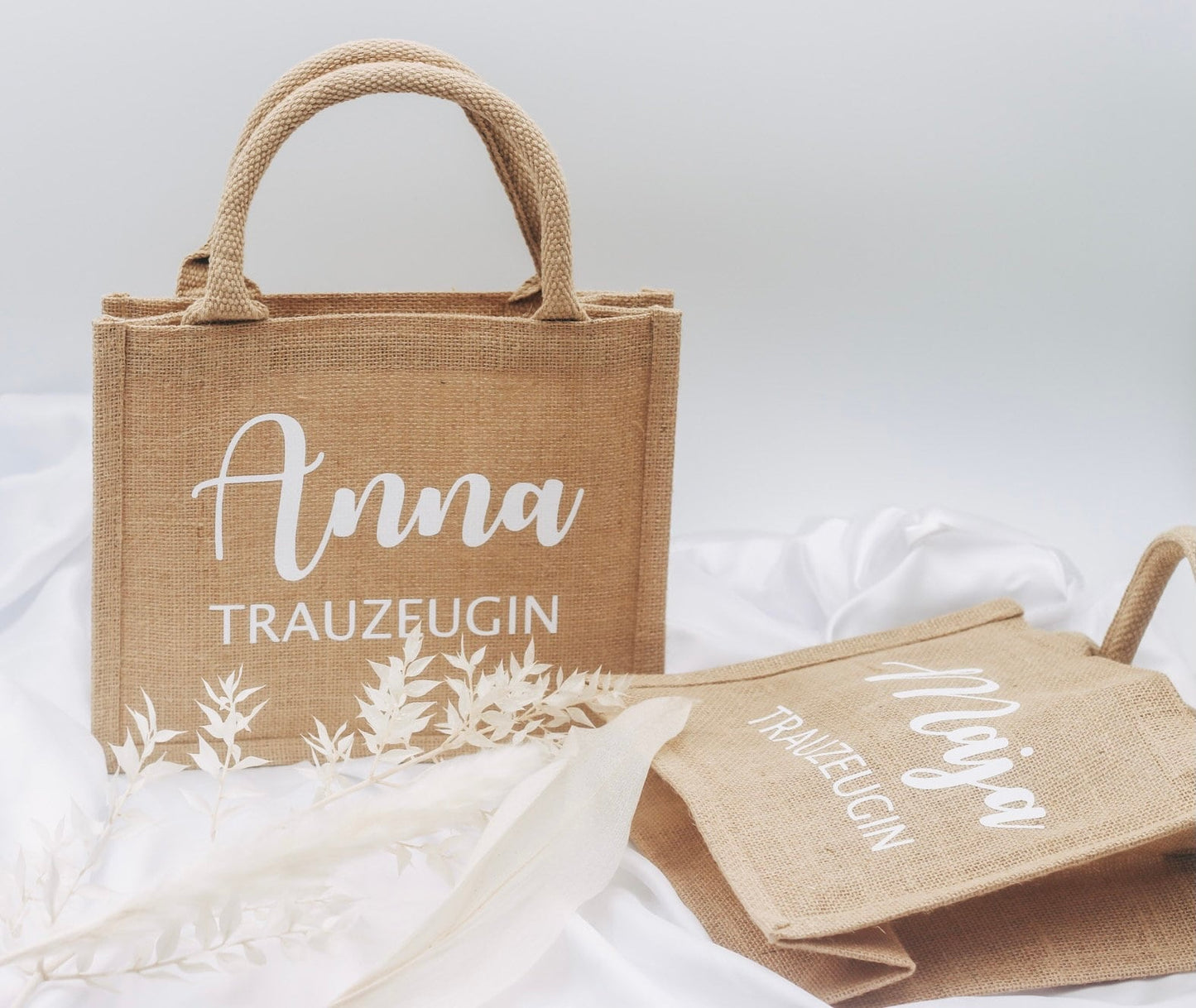 Kleine Jutetasche Geschenk- Trauzeugin fragen - Brautjungfer Beste Freundin Juteshopper - Geschenktasche - Geschenke für Frauen