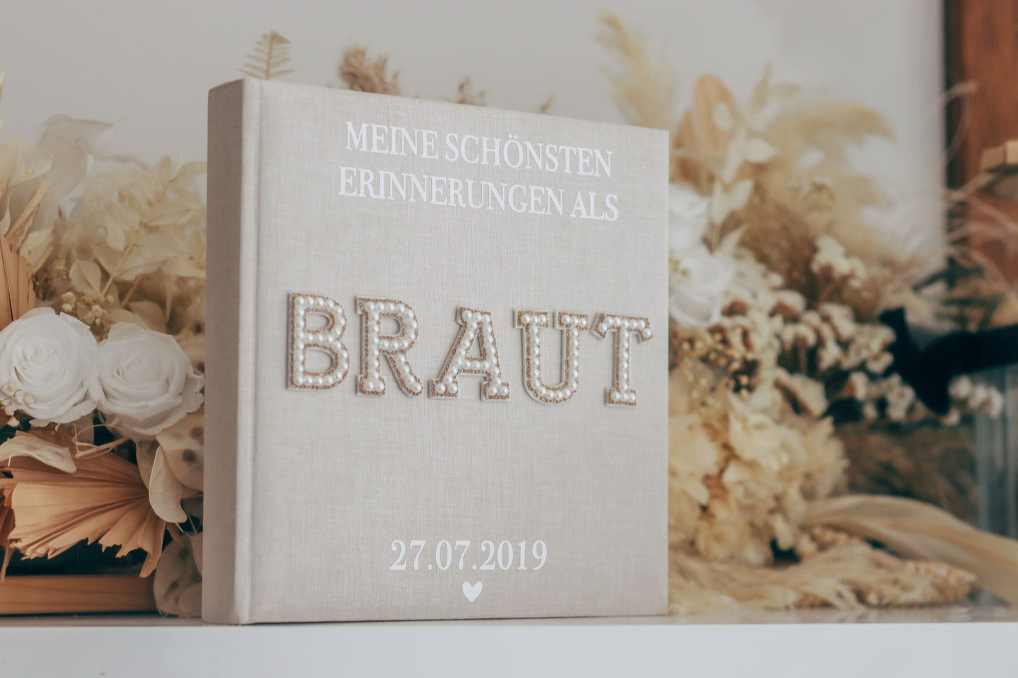 Braut Erinnerungsalbum / Fotoalbum - Hochzeit personalisiert - "Meine schönsten Erinnerungen als Braut"