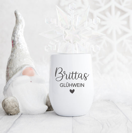 Glühweintasse personalisiert mit Namen - Glühwein Mitarbeitergeschenk - Weihnachten - Weihnachtsfeier - Kollegen