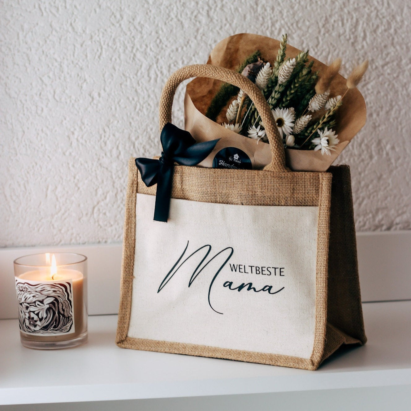 Weltbeste Mama Jutetasche - Muttertag Geschenk - Geschenk für Mama - Danke Mama