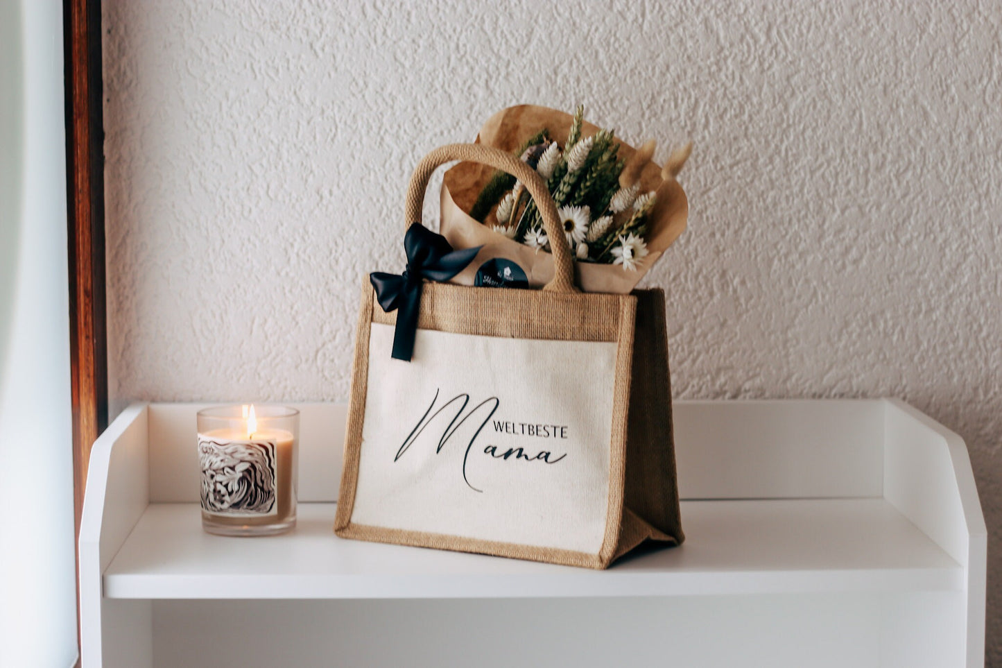 Weltbeste Mama Jutetasche - Muttertag Geschenk - Geschenk für Mama - Danke Mama