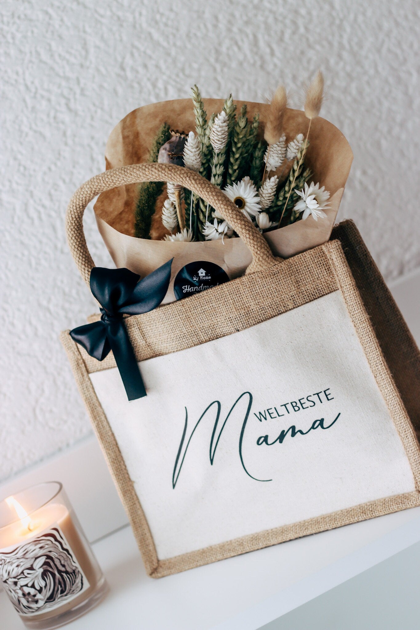 Weltbeste Mama Jutetasche - Muttertag Geschenk - Geschenk für Mama - Danke Mama