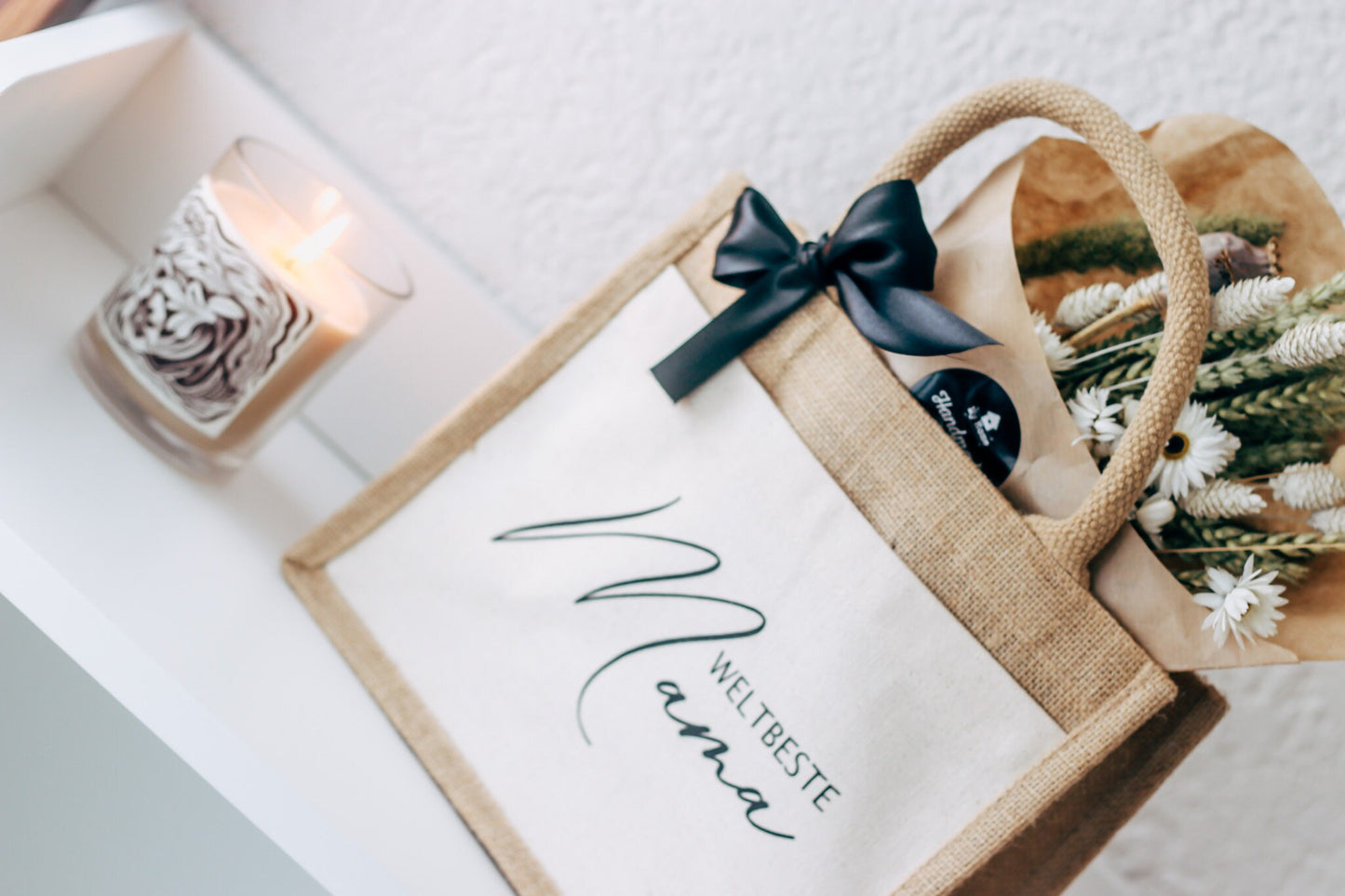 Weltbeste Mama Jutetasche - Muttertag Geschenk - Geschenk für Mama - Danke Mama