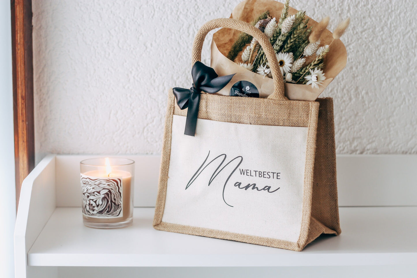 Weltbeste Mama Jutetasche - Muttertag Geschenk - Geschenk für Mama - Danke Mama