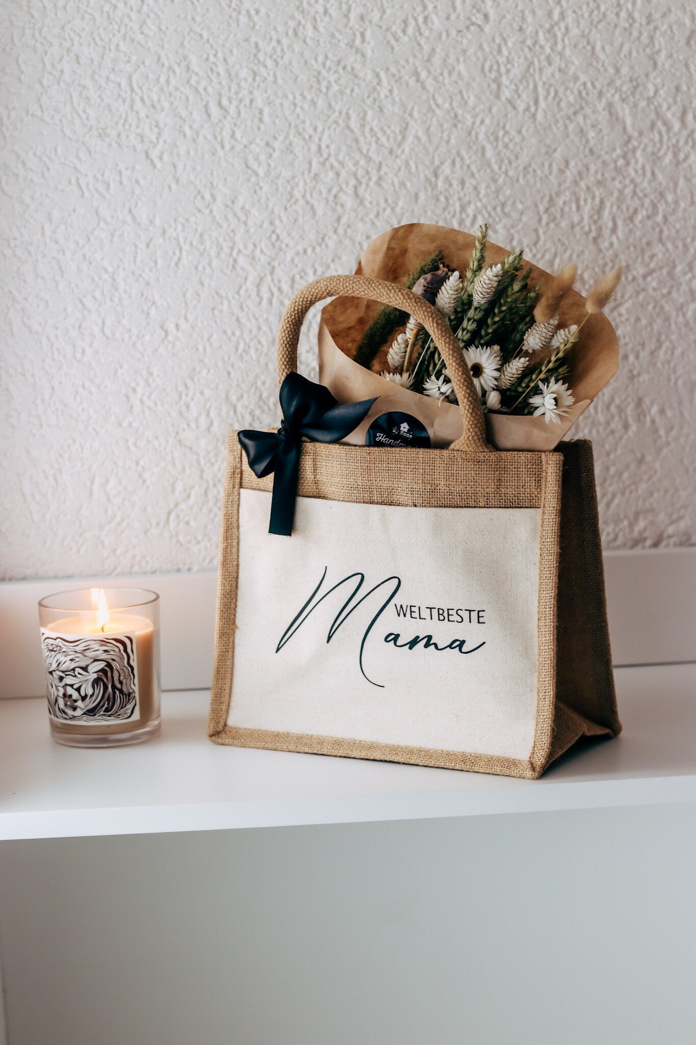 Weltbeste Mama Jutetasche - Muttertag Geschenk - Geschenk für Mama - Danke Mama